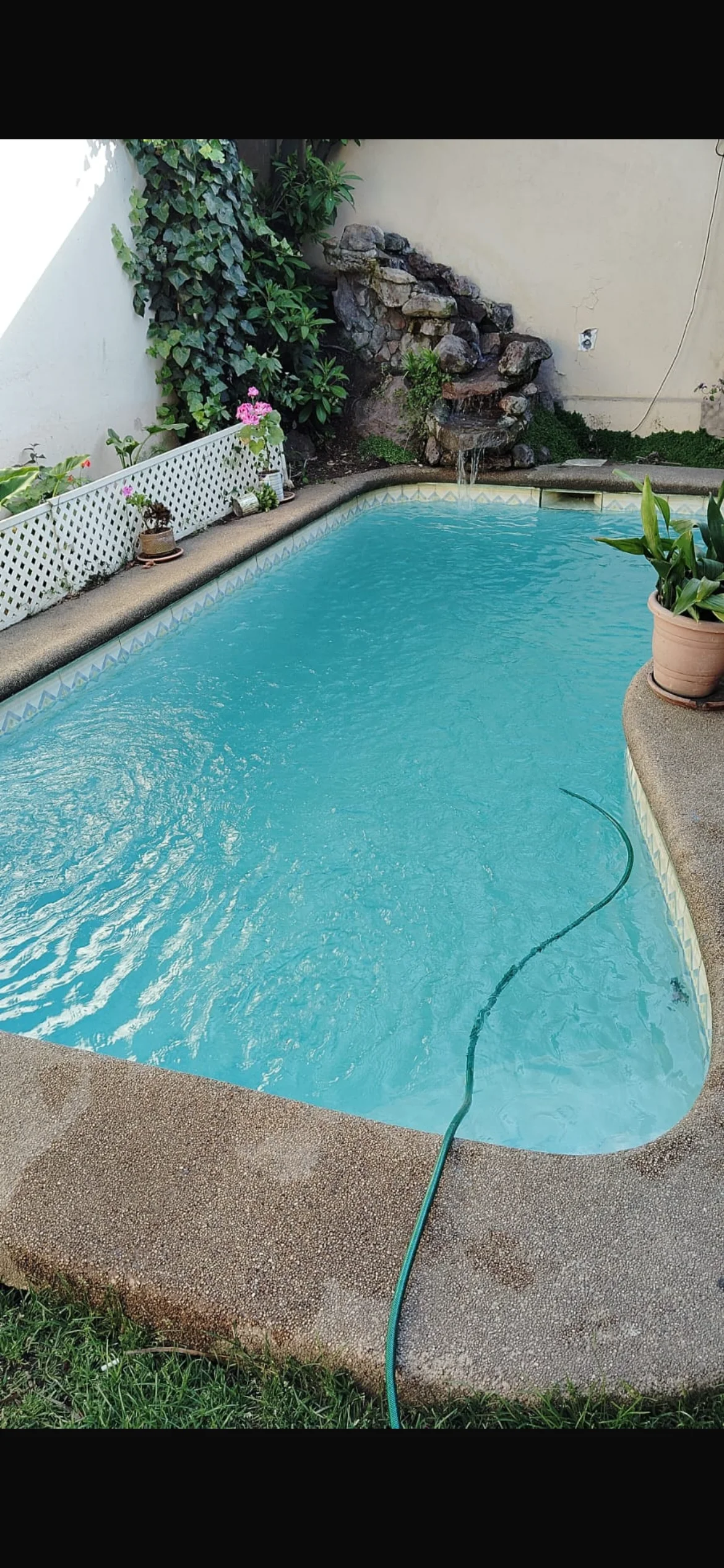 Piscina y áreas verdes de Centro Los Lirios